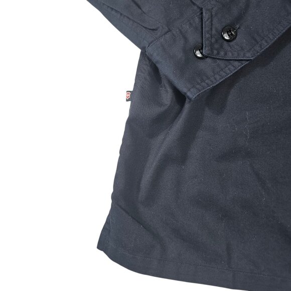 Victorinox Men's L Black Long Sleeve Button-Up Shirt Jacket Swiss Army Knife - Picture 7 of 9